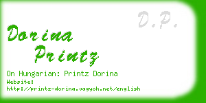 dorina printz business card